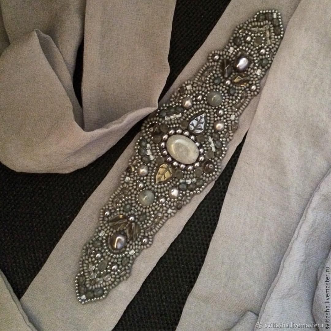 "Кларисса" вышитый пояс заказать на Ярмарке Мастеров 9AJQ9RU