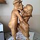 Wooden statue 'the Meeting'. Figurines. DmitryTreskov. Online shopping on My Livemaster.  Фото №2