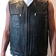 Leather men's sheepskin vest. Mens vests. Warm gift. Online shopping on My Livemaster.  Фото №2