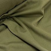 Материалы для творчества handmade. Livemaster - original item Fabric: Footer with olive fleece. Handmade.