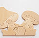 Wooden puzzle toy mushrooms, Puzzle, Vladimir,  Фото №1
