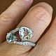 Заказать 17. Кольцо с натуральным морганитом и аквамарином, 4.0 ct. Елена. Ярмарка Мастеров. . Кольца Фото №3