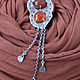 Order Silver pendant with honey carnelian. etnoart. Livemaster. . Pendants Фото №3