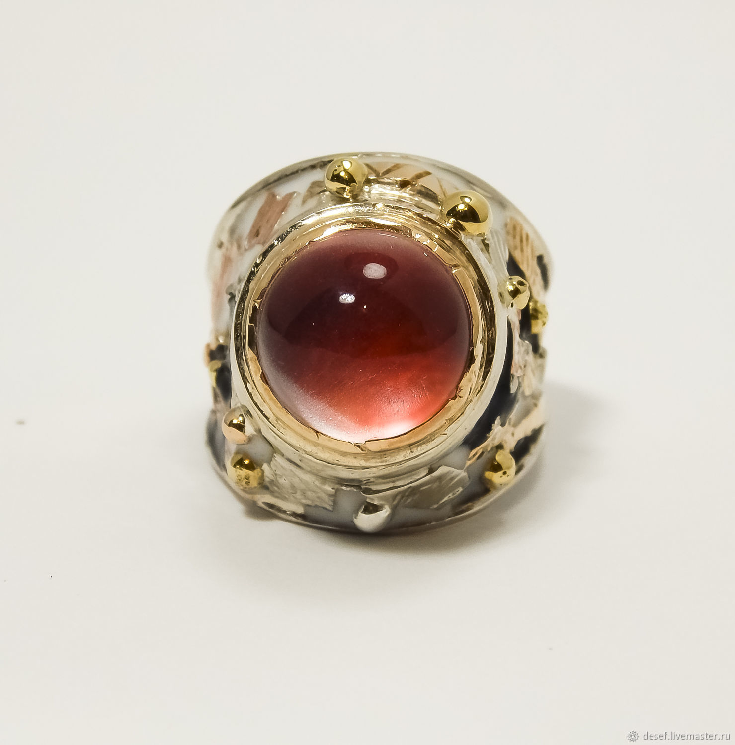 Unisex Red Moon Ring, Rings, Kurgan,  Фото №1