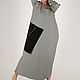 Черно-белое платье в клетку из шерсти,осень-зима - DR0398CT. Платья. EUG FASHION. Интернет-магазин Ярмарка Мастеров.  Фото №2