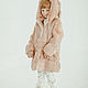 Rabbit fur kids coat with ears in pink. Childrens outerwears. Forestfox. Family Fur Atelier. Online shopping on My Livemaster.  Фото №2