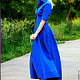 Dress - shirt with a long skirt in 'Blue bird '. Dresses. Lana Kmekich (lanakmekich). My Livemaster. Фото №5