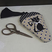 Материалы для творчества handmade. Livemaster - original item organizers: Case for scissors. Handmade.
