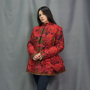 Жакет из коллекционного платка "Зрелый возраст". National Brand (Катерина). Одежда женская ручной работы - Ярмарка Мастеров Одежда женская ручной работы. Ярмарка Мастеров - ручная работа Жакет из коллекционного платка "Зрелый возраст". Handmade.