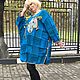 Платье -палантин "Постоянство памяти" бирюза. Платья. Анна Лесникова         Luxury style. Ярмарка Мастеров.  Фото №6