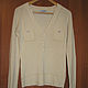 Vintage clothing: Knitted beige jacket with long sleeves, Vintage blouses, Moscow,  Фото №1