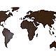 Деревянная карта мира на стену 120х60 см, орех. Карты мира. Afi Design. Интернет-магазин Ярмарка Мастеров.  Фото №2