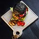 Order Burger, steak and snack Board - van Gogh, white. derevyannaya-masterskaya-yasen (yasen-wood). Livemaster. . Cutting Boards Фото №3