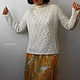 The dairy women's sweater with braids. Sweaters. CUTE-KNIT by Nata Onipchenko. My Livemaster. Фото №4