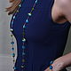 With pendant 'Blue sea' of lampwork and gold plated fittings. Necklace. Butik4you. My Livemaster. Фото №4