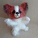 Dog Papillon knitted puppy. Stuffed Toys. Made in Arkhangelsk (madeinarh). Online shopping on My Livemaster.  Фото №2