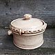 Ceramic container, jewelry box, sugar bowl, Box, Bobrov,  Фото №1