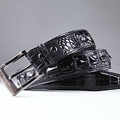 Аксессуары handmade. Livemaster - original item Genuine Crocodile Leather Belt IMA3153B. Handmade.