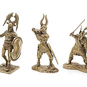 Подарки к праздникам handmade. Livemaster - original item Soldiers figurines, Vikings, brass, 7-8 cm.. Handmade.