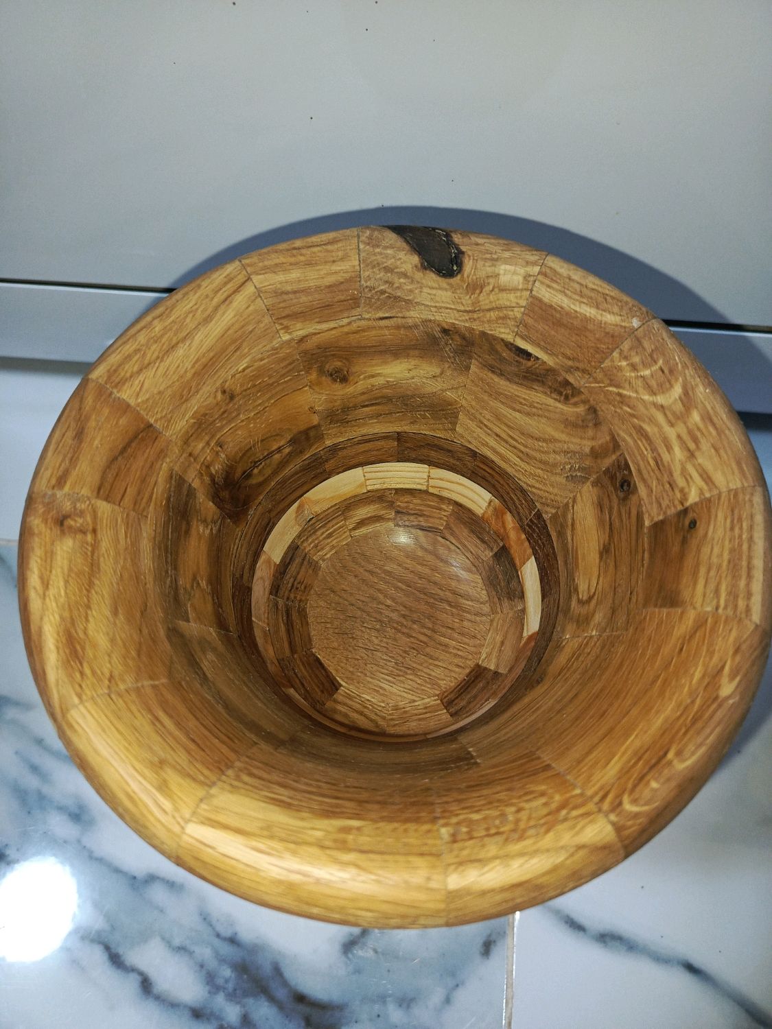 Декоративный горшок для цветов сегментное точение Ясень сосна в ...