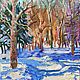  Oil study ' Sun and shadows in winter'. Pictures. Fine Art for Joy. Online shopping on My Livemaster.  Фото №2