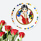 Декоративная тарелка на стену Бритни Подарок бабушке на 8 марта, Подарки на 8 марта, Москва,  Фото №1