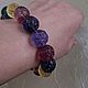 Флюорит природный, браслет 13,5+мм. Браслет из бусин. Природные камни (stones-beads). Ярмарка Мастеров.  Фото №4