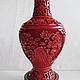 Vintage vase Red Chinese carved lacquer wood pedestal. Vintage interior. Czechvintage (Czechvintage). My Livemaster. Фото №5