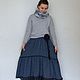 Order Warm boho skirt with brooch. Katlen-store. Livemaster. . Skirts Фото №3