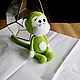 Funny, funny monkey green, Stuffed Toys, Gukovo,  Фото №1