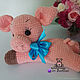 Order Toy pig tied from plush yarn symbol of the year pig. vyazunchiki-lz (vyazunchiki-lz). Livemaster. . Stuffed Toys Фото №3