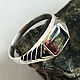 Watermelon Tourmaline 1,35 ct handmade Silver ring, Rings, Moscow,  Фото №1