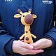 Soft knitted toy Giraffe, Stuffed Toys, Rybinsk,  Фото №1