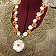 Necklace 'Pearl of the dawn' (pearl, coral, agate). Necklace. Pani Kratova (panikratova). My Livemaster. Фото №6