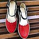 Floral sandals red/black. Sandals. Hitarov (Hitarov). Online shopping on My Livemaster.  Фото №2