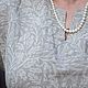 Linen blouse with one-piece sleeve William Morris gray linen. Blouses. CreativChik by Anna Krapivina (Creativchik). Online shopping on My Livemaster.  Фото №2