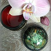 Для дома и интерьера handmade. Livemaster - original item The frog princess.Miniature jewelry box. Handmade.