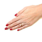Кольцо с агатом и жемчугом, кольцо с двумя камнями жемчуг