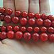 Coral Red Natural Beads Ball 10 and 8,5-9 mm. Beads1. yakitoriya. Online shopping on My Livemaster.  Фото №2