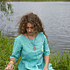 Order dresses: Light turquoise with flowers. Алена Тимофеева (indeeza). Livemaster. . Dresses Фото №3