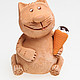 Like to have fun, especially to eat. Stuffed Toys. smile in clay. My Livemaster. Фото №4