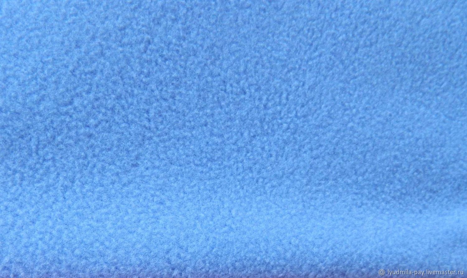 Флисовая ткань голубая