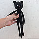 Knitted toy long-legged cat. Stuffed Toys. Amigurushka. My Livemaster. Фото №5