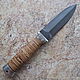 Knife dagger 'Highlander-1' Damascus birch bark. Knives. Artesaos e Fortuna. Online shopping on My Livemaster.  Фото №2