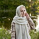  Stole scarf white knitted kid mohair. Scarves. Scarfland. Online shopping on My Livemaster.  Фото №2