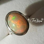 Украшения handmade. Livemaster - original item Ring: Silver ring with opal. Handmade.