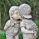 A couple of children in love made of concrete sculpture Provence. Figurines. Decor concrete Azov Garden. Online shopping on My Livemaster.  Фото №2
