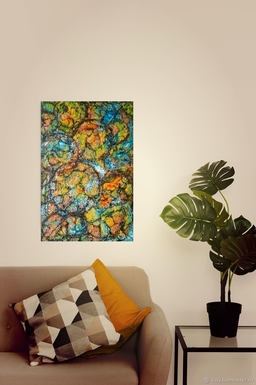 Картина из мха Панно на стену в интернет-магазине Ярмарка Мастеров по ...