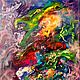 Oil painting large abstract dragons 'Origin', Pictures, Murmansk,  Фото №1