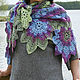 Order Shawl For Woman Crochet Wrap Stole Knit Shawl Womens Scarf. Джемпера, шапки, палантины от 'Azhurles'. Livemaster. . Shawls Фото №3
